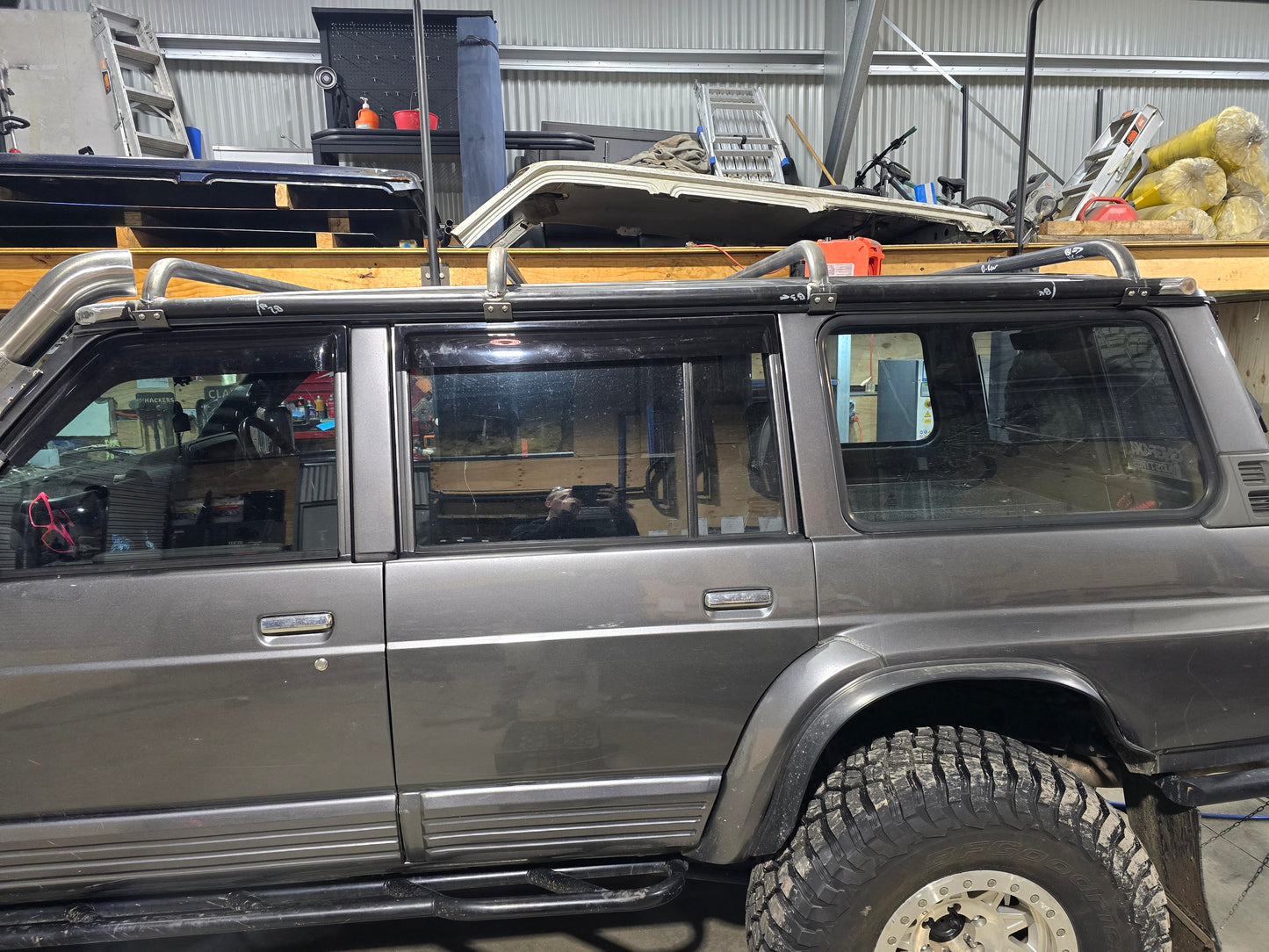 Gq Patrol Tube Roofrack / Roof Sliders