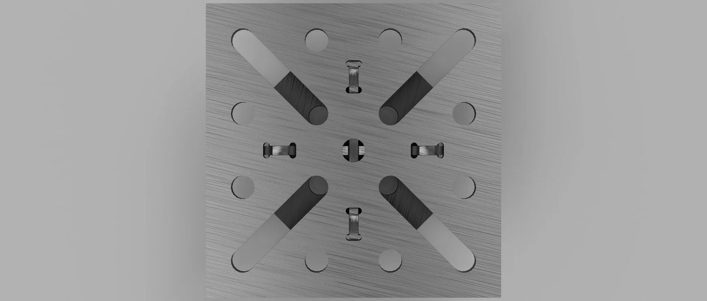 Stand Mount 200x200x50x6mm