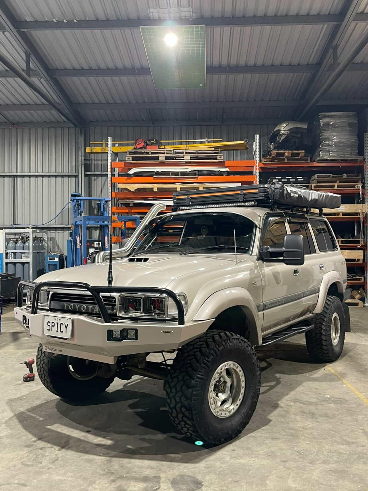 80 Series Plate Bullbar - New Style