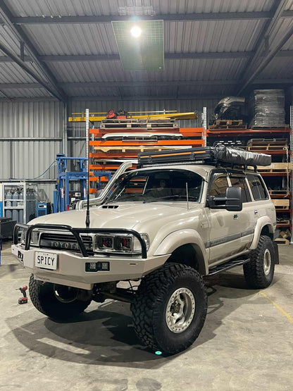 80 Series Plate Bullbar - New Style