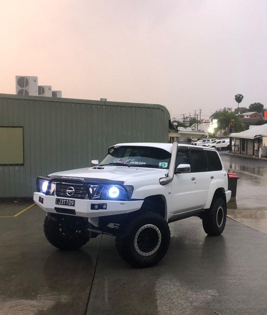 Gu Patrol S1-4 Plate BullBar - Flat Style