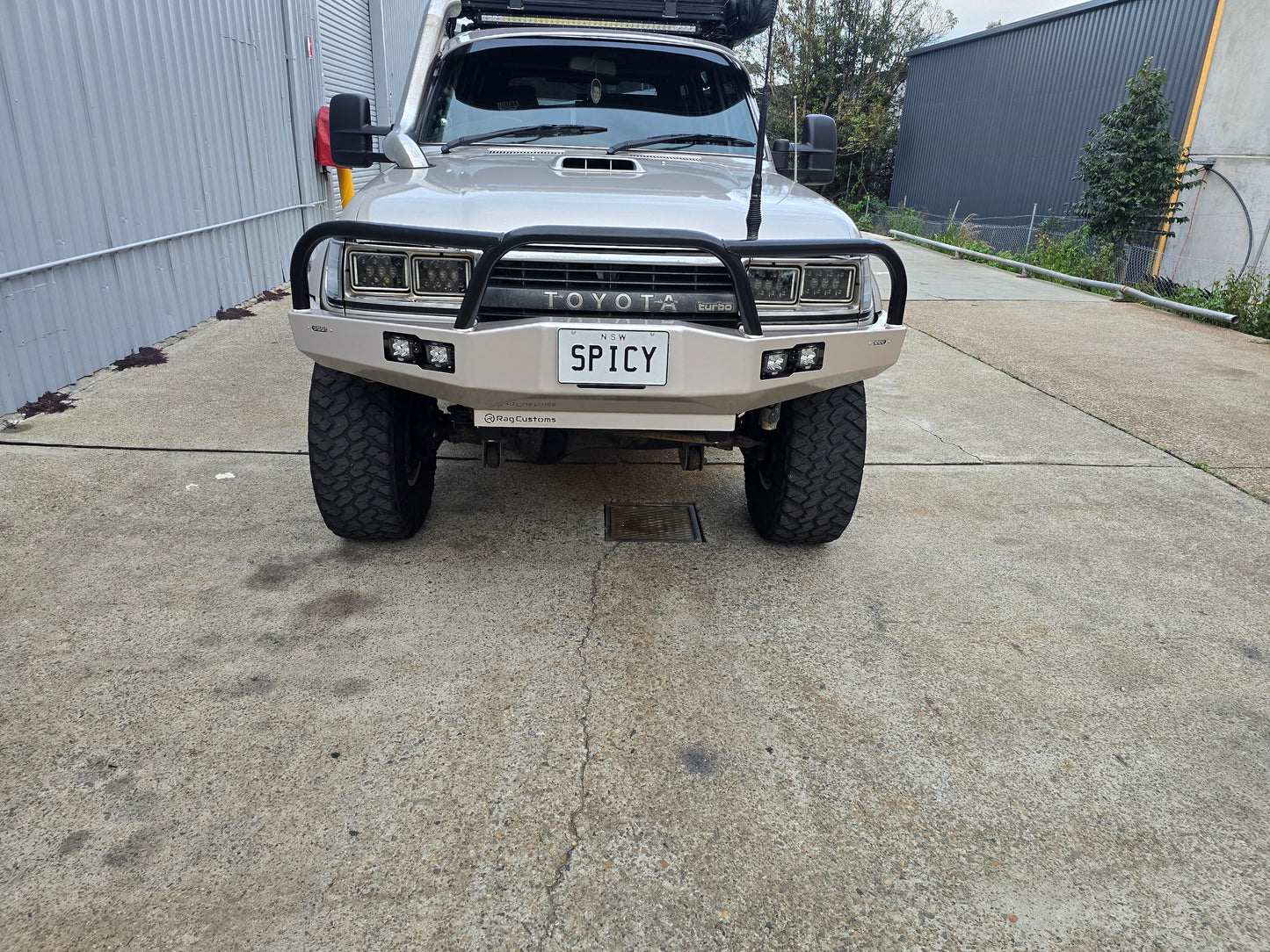 80 Series Plate Bullbar - New Style